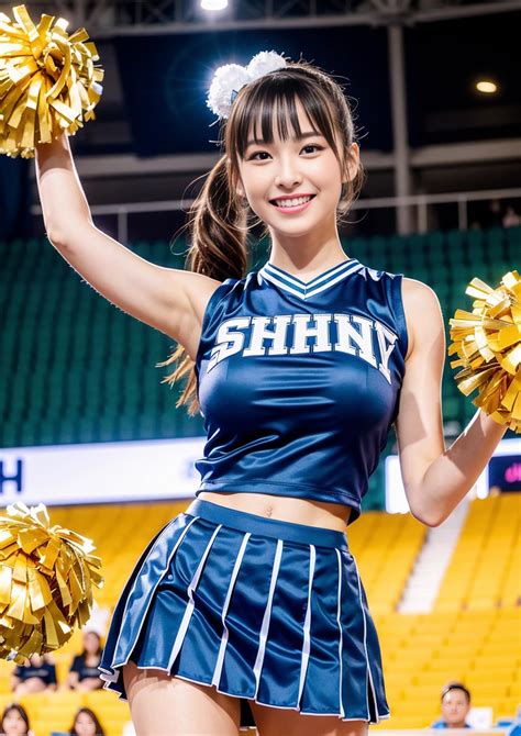 cheerleader Photo AI Beautiful Breast 08 Artificial intelligence-generated image by AI Japan ...