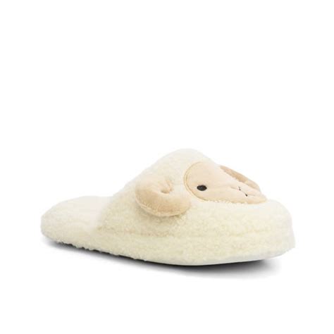 Cuddly Kids' Slippers in Beige | Number One Shoes