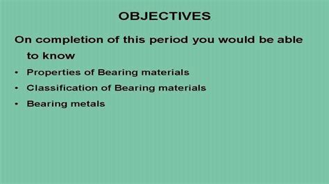 properties of bearing materials - YouTube