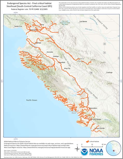 Critical Habitat - Maps and GIS Data (West Coast Region) | NOAA Fisheries