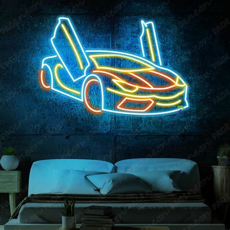 Neon Car Sign Led Sports Car Sign - PageNeon