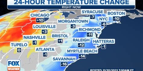 Colder air settles in briefly along East Coast before another warm-up ...