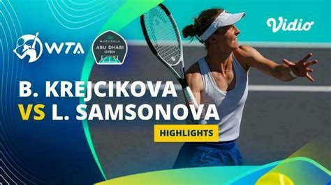 Quarterfinal: Barbora Krejcikova vs Liudmila Samsonova - Highlights ...