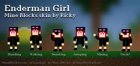 Mine Blocks - "Enderman Girl" skin by Ricky