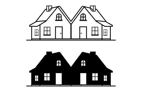 House Icon Outline Vector Silhouette Graphic by Gfx_Expert_Team ...