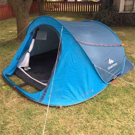 Blue Quechua 3 man tent - pop up - easy (ref. 29) | in Grangetown ...