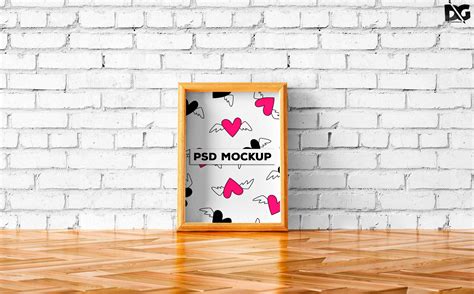 Free Premium Small Poster Mockup - Free PSD Freebies Mockup