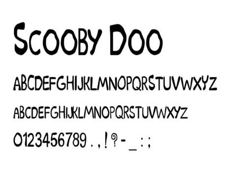 Scooby Doo Font Free Download - Fonts Empire