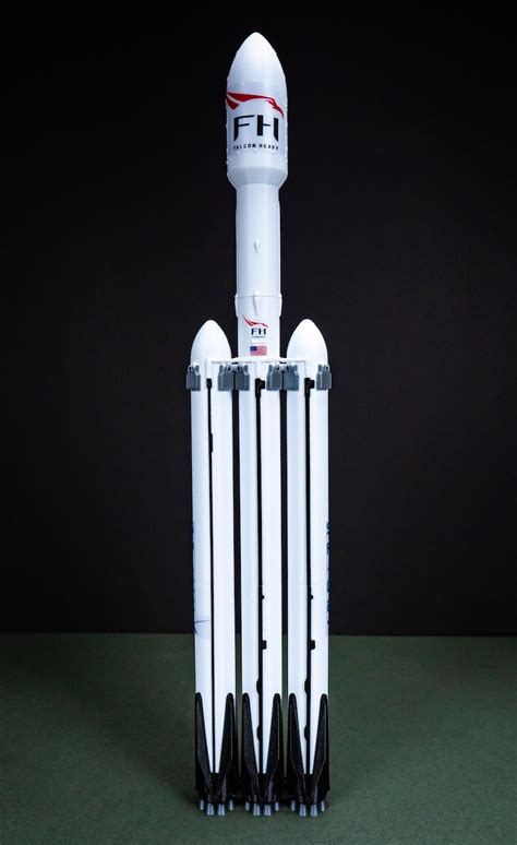 FALCON HEAVY Plastic Model Rocket Spacex NASA Scale - Etsy