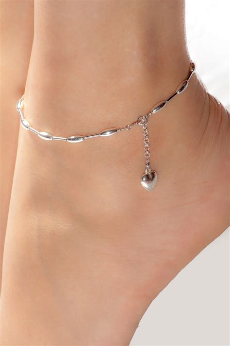 Sterling silver ankle bracelet Free Shipping