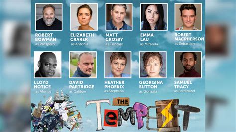 Wiltshire Creative Announce Full Cast And Creative Team For The Tempest - Theatre Weekly