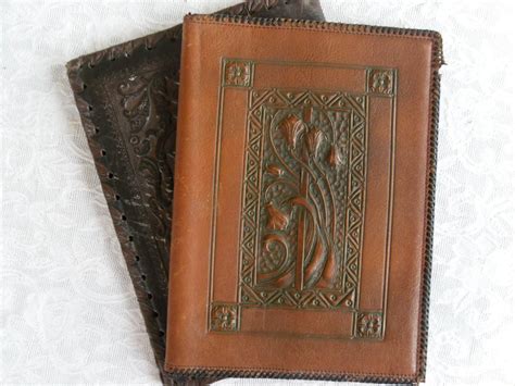 SALE. Leather Book Covers. Antique Bookcovers. by ZekesTree