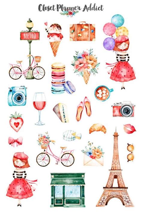 Parisian Stickers Paper & Party Supplies Stickers etna.com.pe