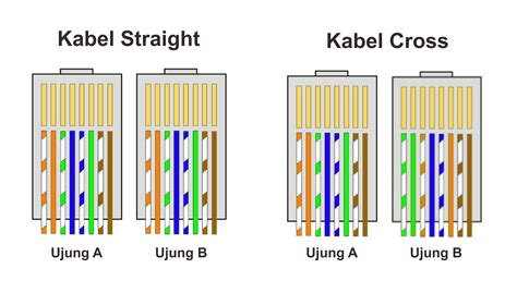 Gambar Kabel Straight Dan Cross