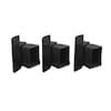 Freedom Heavy-duty 6-in Black Metal Angle Bracket For Metal Fence 3-Pack in the Fence Hardware ...