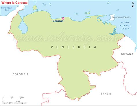 Where is Caracas Located, Location Map of Caracas