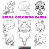 Free Printable Skull Coloring Pages For Kids sketch template