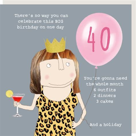 40th Birthday Card Wishes - Printable Templates Free