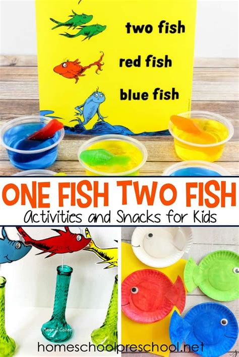 One Fish Two Fish Activities and Snacks for Preschoolers