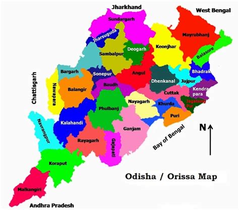 State of Orissa-Odisha - Map-Population-Culture-Economy-Districts-Tourism etc