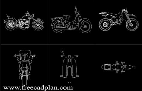 Motorcycle Cad Block Elevation - Motorcycle for Life