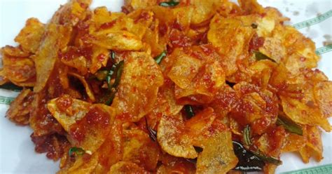 Resep Keripik Kentang Balado