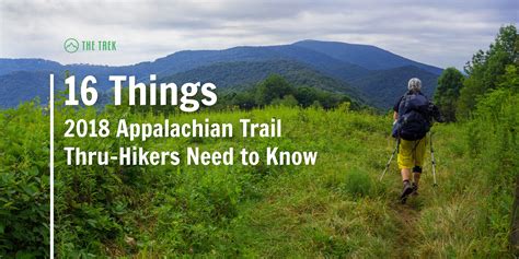 16 Things 2018 Appalachian Trail Thru-Hikers Need To Know - The Trek