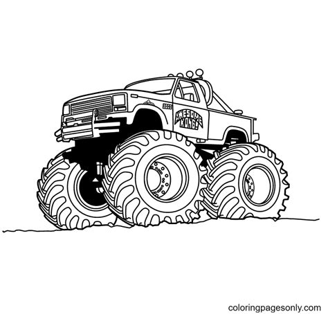 Scooby Doo Monster Truck Coloring Pages