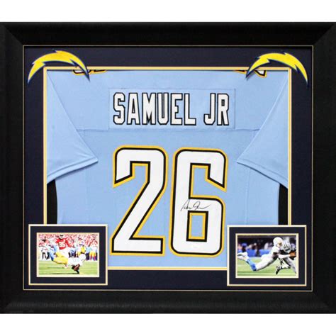 Asante Samuel Jr. Signed Custom Framed Jersey Display (JSA) | Pristine ...