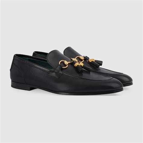 Men's Gucci Jordaan loafer in Black Leather | GUCCI® SI