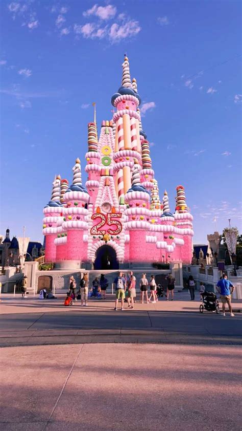 PHOTOS: Cinderella Castle Genie+ PhotoPass AR Lens Debuts With 25th Anniversary Castle Cake ...