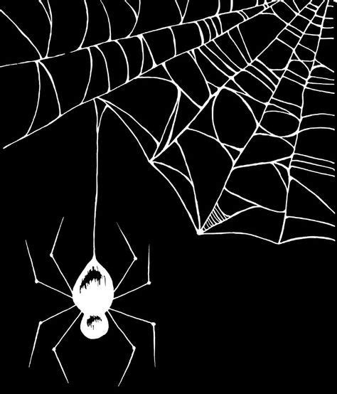 Spider White Art Print | Spider Web | Drawing | Illustration cute idea ...