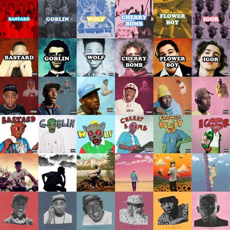 Every Tyler, the Creator album cover in the style of every Tyler, the Creator album cover : r ...