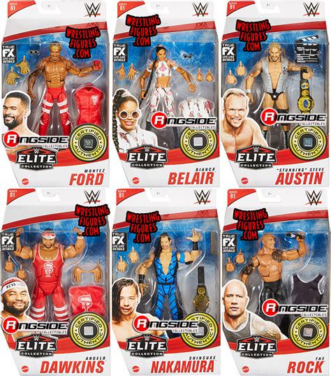 WWE Elite 81 - Complete Set of 6 WWE Toy Wrestling Action Figures by Mattel! This set includes ...