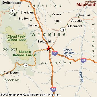 Buffalo, Wyoming Area Map & More