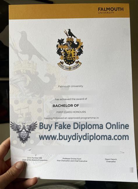 Can I buy a Falmouth University degree certificate online?