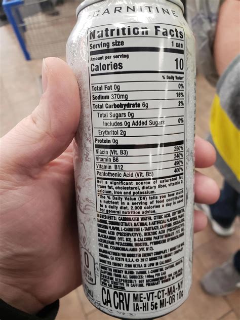 TIL - Monster Zero Ultra is 4g net carbs now vs 2g in the past; why the ...