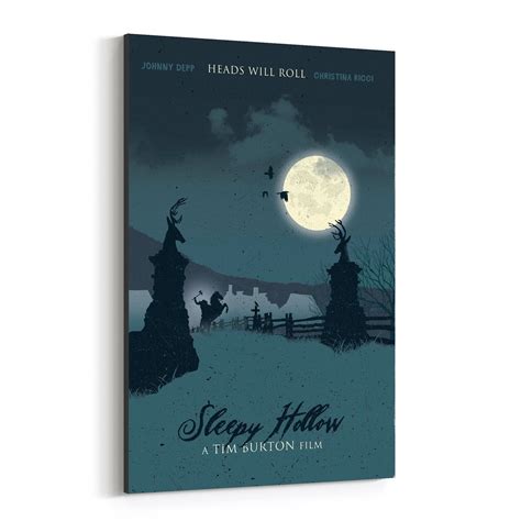 Noir Gallery Sleepy Hollow Movie poster Canvas Wall Art Print | Framed art prints, Sleepy hollow ...