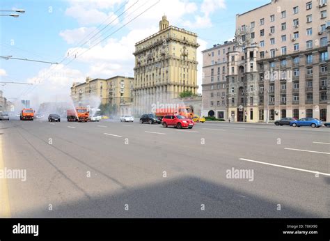 Moscow street view, Russia Stock Photo - Alamy