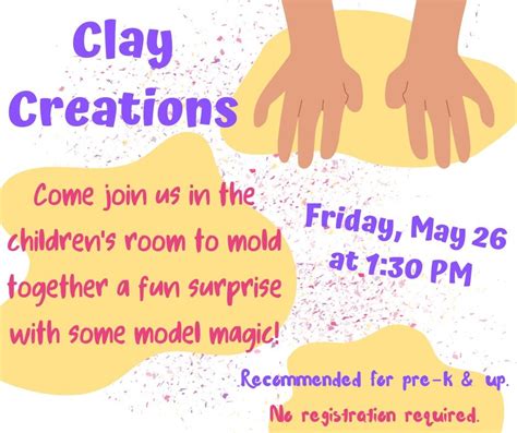 Clay Creations, The Lawrence Library, Pepperell MA, 26 May 2023 ...