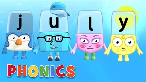 Phonics - Learn to Read | J is for July! | Alphablocks - YouTube