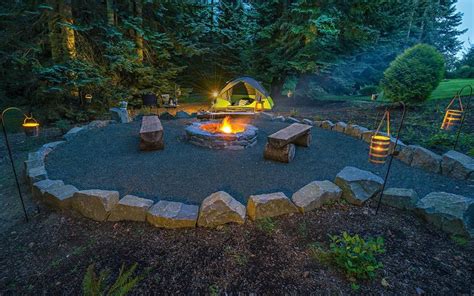 Great idea to turn your backyard into a permanent campsite! | Campsite ...