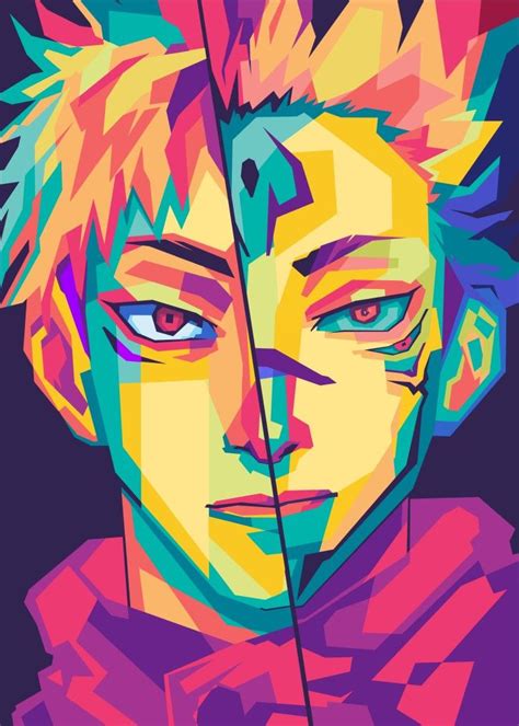 Jujutsu kaisen wpap | Anime canvas art, Wpap art, Anime sketch