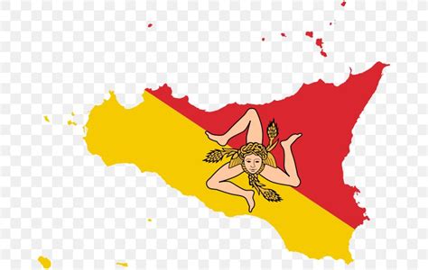 Flag Of Sicily Sicilian Clip Art, PNG, 680x520px, Sicily, Area, Art, Cartoon, Fictional ...