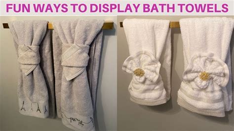 BATHROOM DECORATING IDEAS || Towel Folding Techniques! || How To Fold Decorative Towels 2022 ...