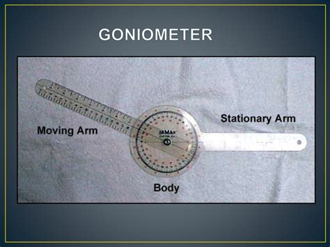 Goniometry