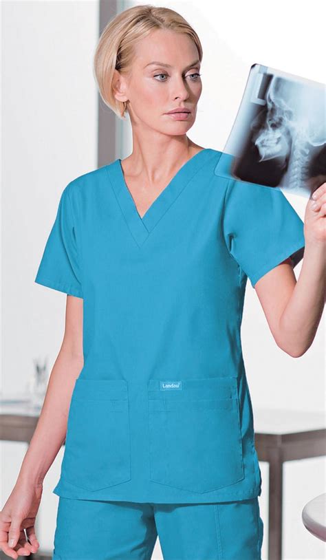 Landau 8219 Scrubs Tops Landau 8219 V-Neck Tunic Scrubs