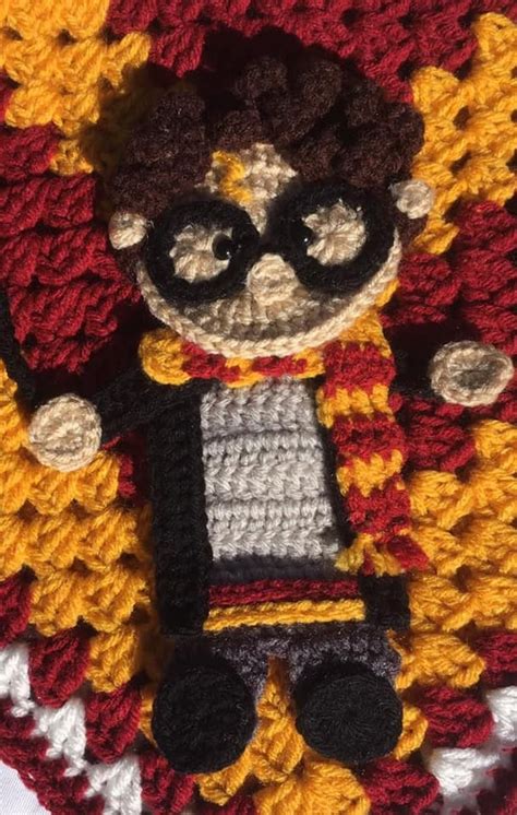 Harry Potter Crochet Baby Blanket Harry Potter Hogwarts House Crest ...