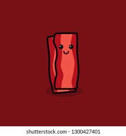 Bacon Strip Vector Stock Vector (Royalty Free) 1300427401 | Shutterstock