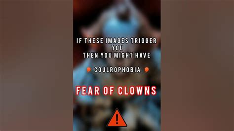 Coulrophobia test *phobias pt 5*#shorts #test#phobia#fear#viral # ...